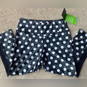 NEW Nike polka dot capri leggings sz S